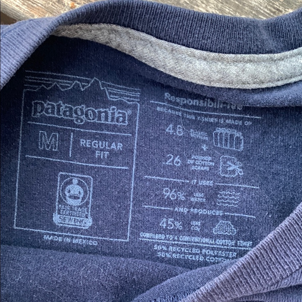 Patagonia Women's Responsibili-tee Navy Sleeveless Cropped Tie Top - Picture 5 of 10